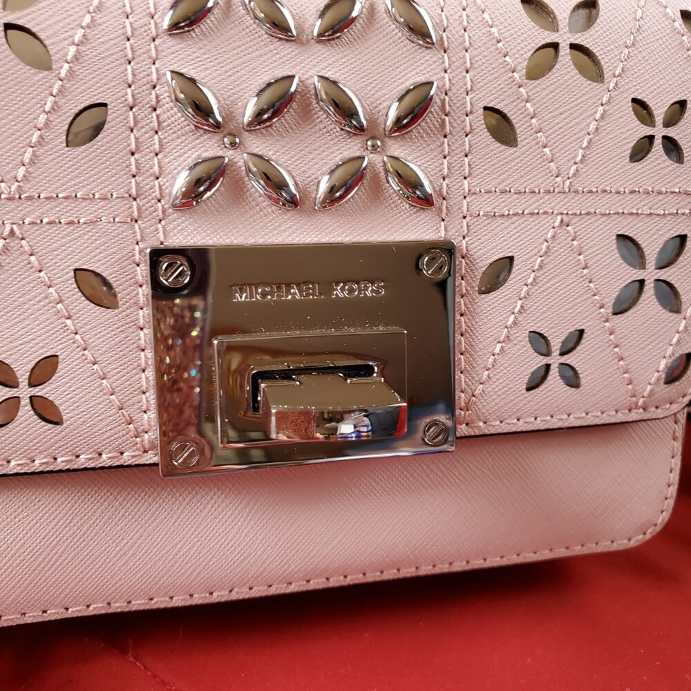 Michael Kors Tina Small Leather Clutch - Picture 9 of 16